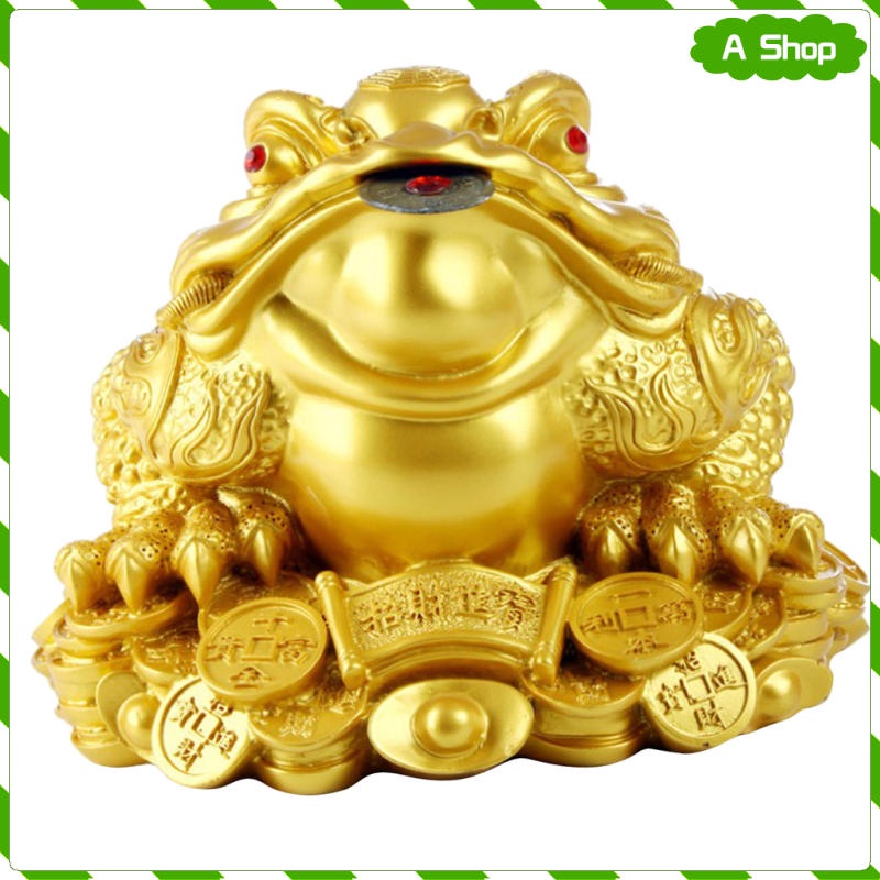 Lucky Money Three-Leg / Ching Bagua Ingot Coin Toad Frog Fortune Feng ...