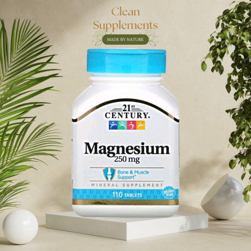 21st Century, Magnesium, 250 mg, 110 Tablets Dietary Supplements