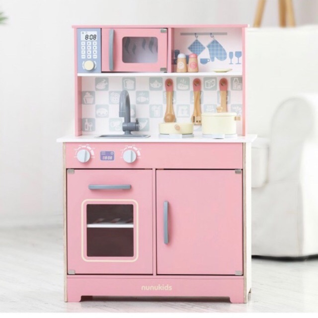 wooden play kitchen