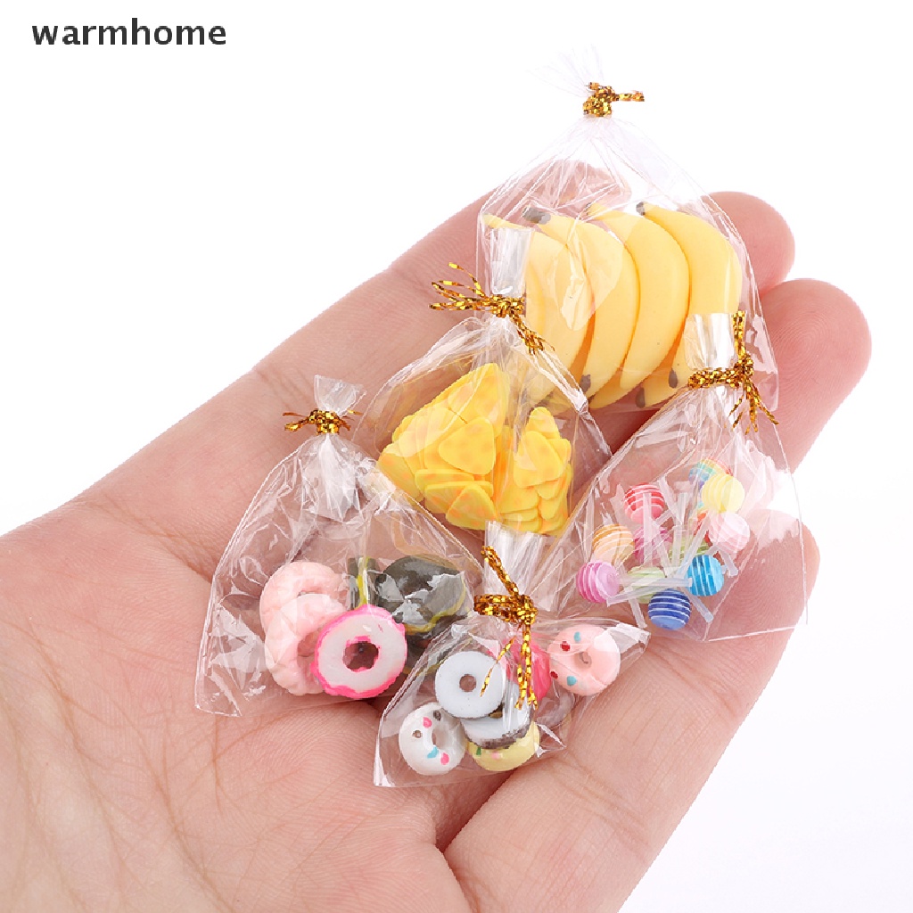 WHPH 1/12 Dollhouse Miniature Kitchen Food Dessert Tea Time Snack French Macaroon Toy Shopee