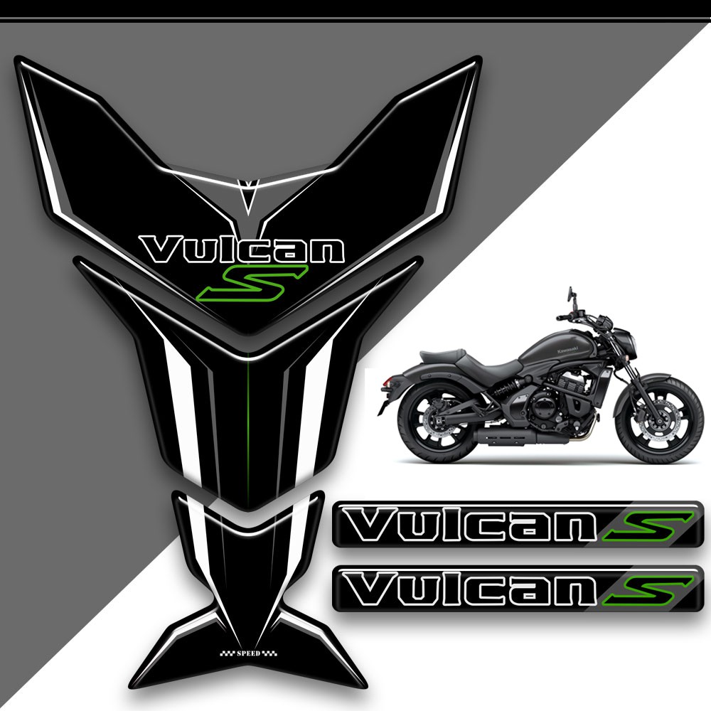 VULCANS Tank Pad Stickers Decals Motorcycle Gas Fuel Tankpad Protector