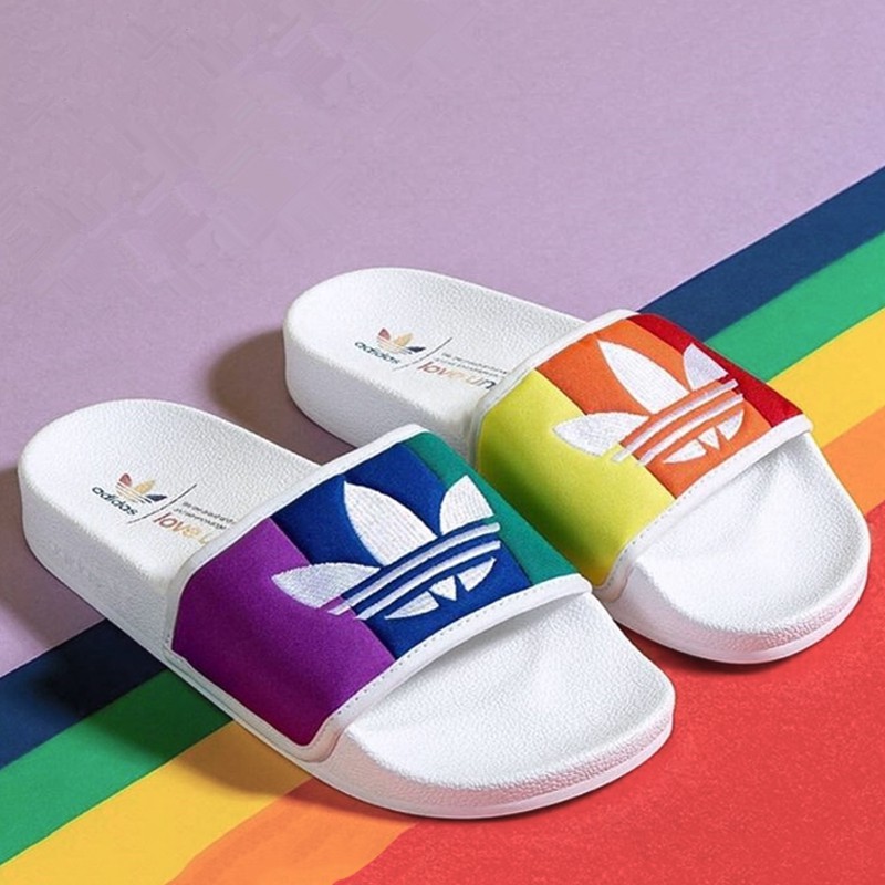 adidas adilette rainbow