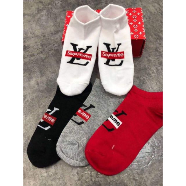 Louis Vuitton LV Supreme 5in1 Socks | Shopee Philippines