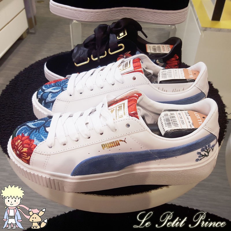 puma shoes with flowers