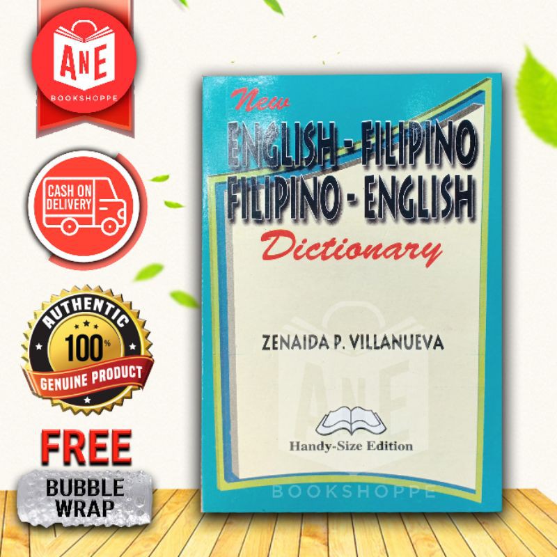 AUTHENTIC NEW ENGLISHFILIPINO/ FILIPINOENGLISH DICTIONARY by Zenaida