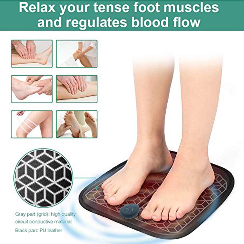 Suolaer EMS Foot Massager Feet Acupuncture Stimulator Massager Foot Massage  Mat | Shopee Philippines