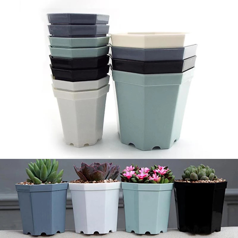 Indoor & Outdoor Mini Plastic Square Flower Plant Pots / Fall Resistant ...