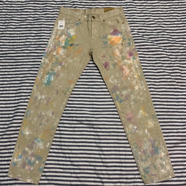 ralph lauren paint splatter jeans