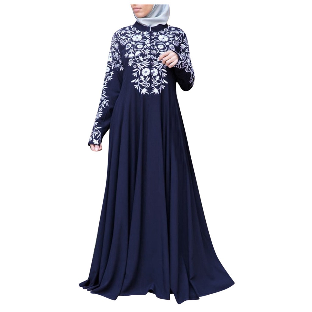 Details about   Dubai Abaya Muslim Women Maxi Dress Islamic Cocktail Gown Party Jilbab Arab Robe