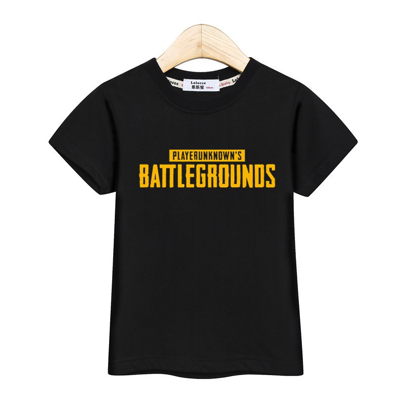 Boy T Shirt Playerunknown Battlegrounds Kids Tees Pubg Tops Shopee Philippines - pubg shirt roblox