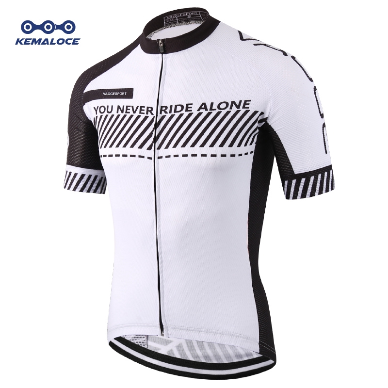 plain white cycling jersey