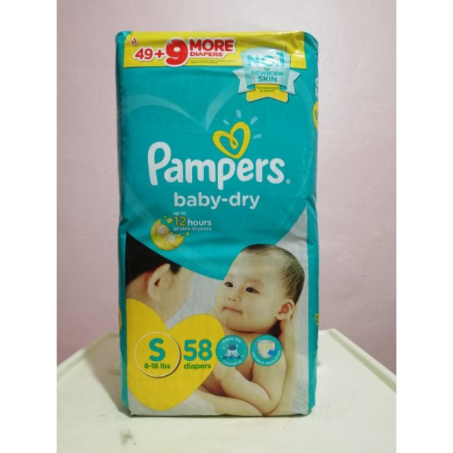 pampers baby dry 34 pack