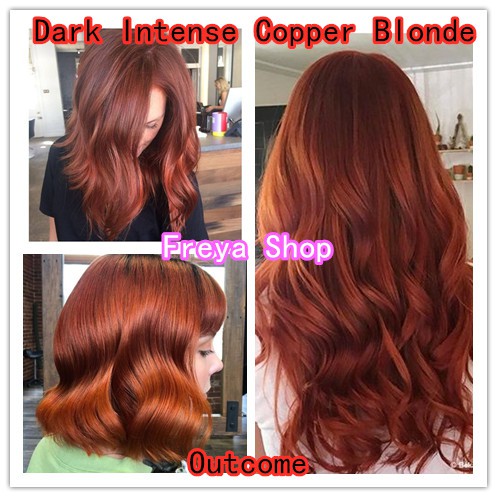 Dark Intense Copper Blonde Hair Color with Oxidant ( 6/44 Bob Keratin  Permanent Hair Color ) | Shopee Philippines