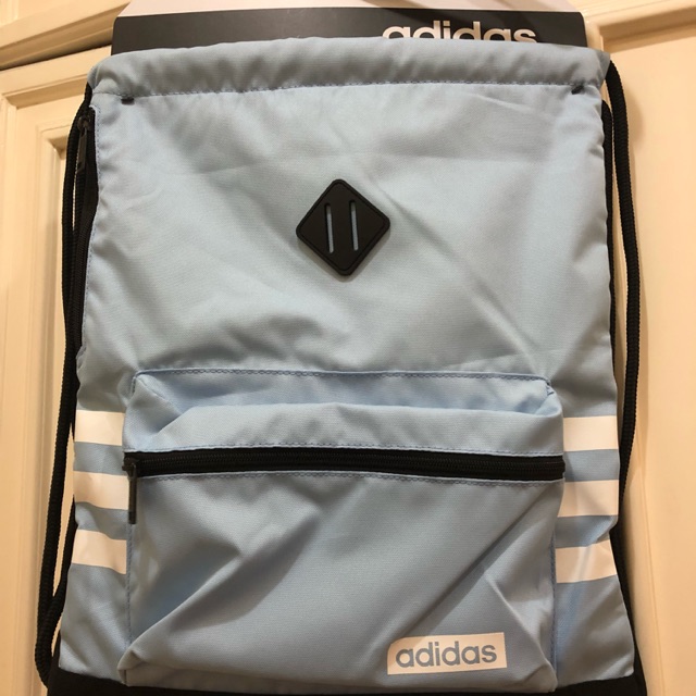 blue adidas drawstring bag