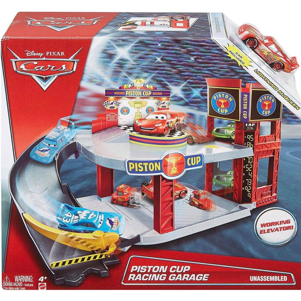 disney pixar cars garage playset