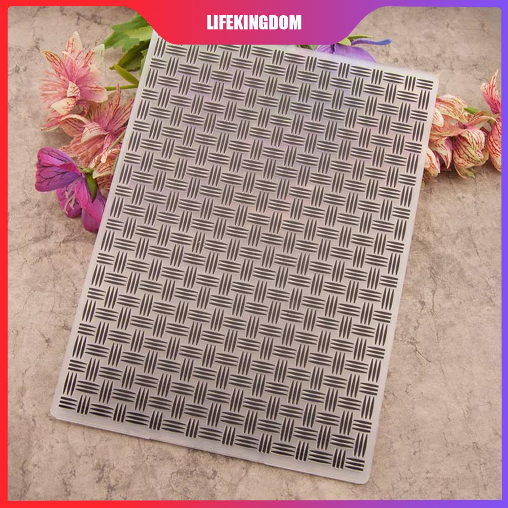 Weave Embossing Folder Scrapbooking Photo Album Craft Life