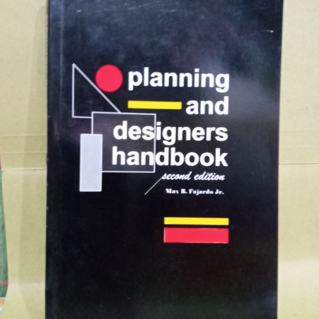 PLANNING AND DESIGNERS HANDBOOK second edition Shopee Philippines