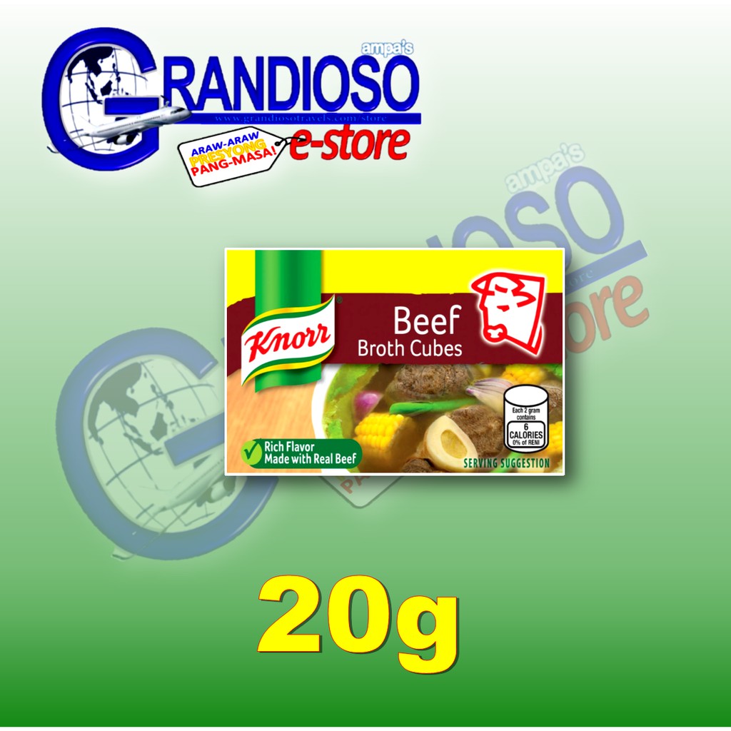 Knorr Beef Broth Cubes 2x20g (2 cubes) Shopee Philippines