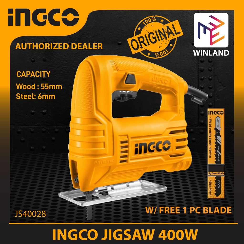 INGCO Original Jigsaw Jig Saw 400W JS400285 *Winland* Shopee Philippines