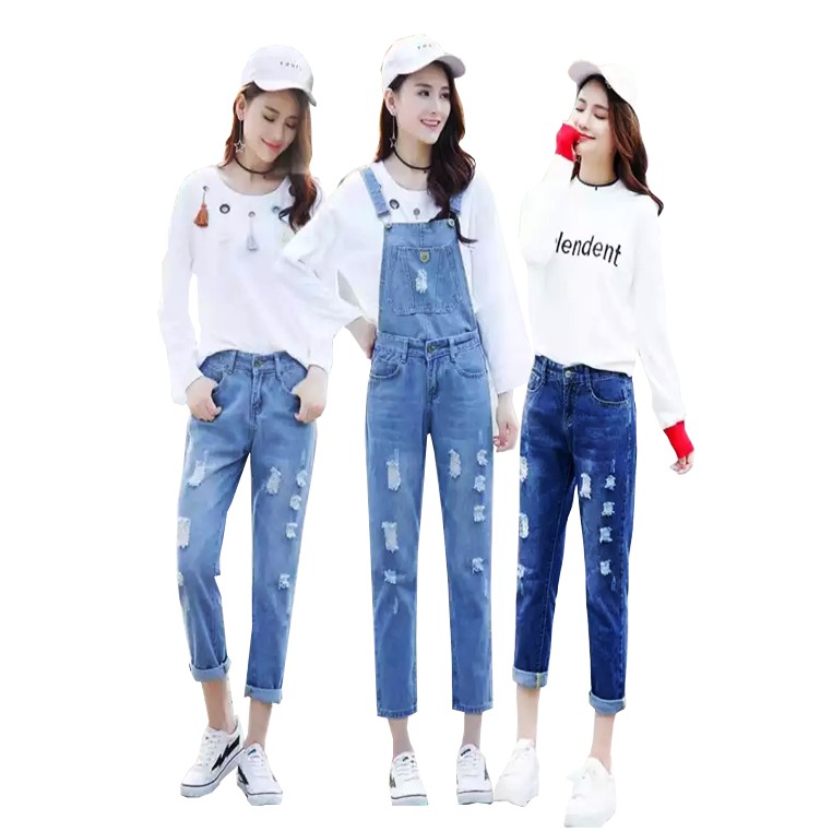 jumper ripped jeans