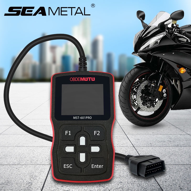 SEAMETAL OBD2 Scanner Motorcycle Diagnostic Scanner Motorcycle Cable