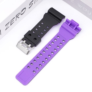 For Casio G-SHOCK GA-100 110 GD-100/110/120 G-8900 GLS-100 Matte Double Color Resin Sport Strap Replacement Watch Band #7