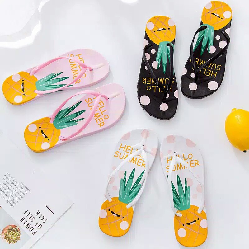 pineapple slippers