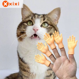 Xixi Cat Toys Pet Tiktok Funny Cat Toy Small Rubber Hands Finger Cap Kitten Cat Toy Meme Pet Toy #5