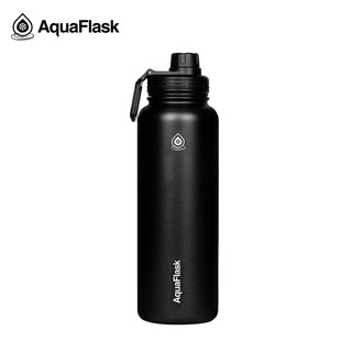 AQUAFLASK (40oz) Wide mouth w/ spout lid Vacuum Insulated Stainless Steel Drinking Water Bottle