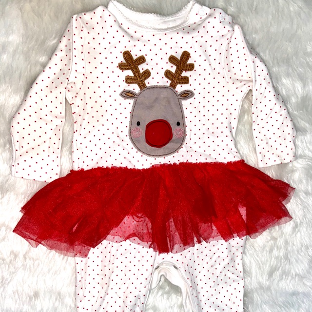 baby girl christmas onesie