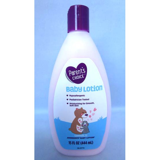 parents choice baby lotion