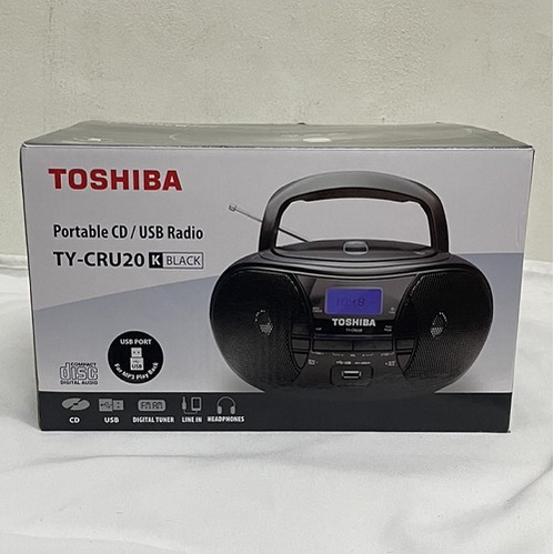 TOSHIBA TY-CRU20 POTABLE CD / USB RADIO ( BLACK ) | Shopee Philippines