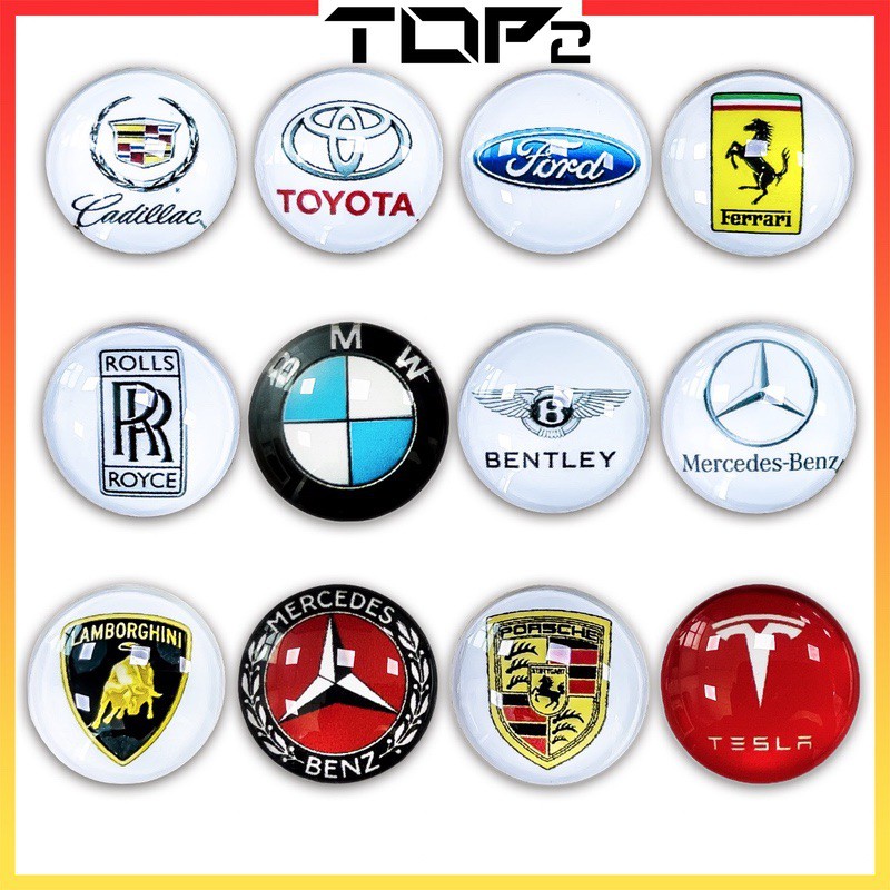 [TOP2] Cars Brand Jibbitz BMW Tesla Ferrari Toyota Pin for Clogs and ...