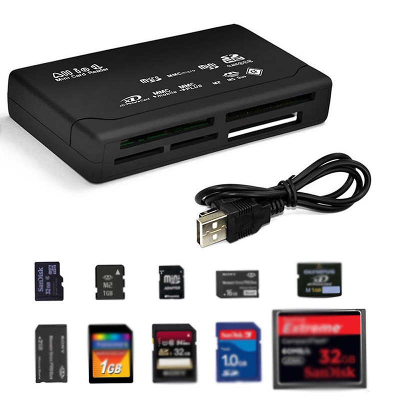 Universal All In1 Memory Card Reader SD SDHC Mini MicroCards Shopee