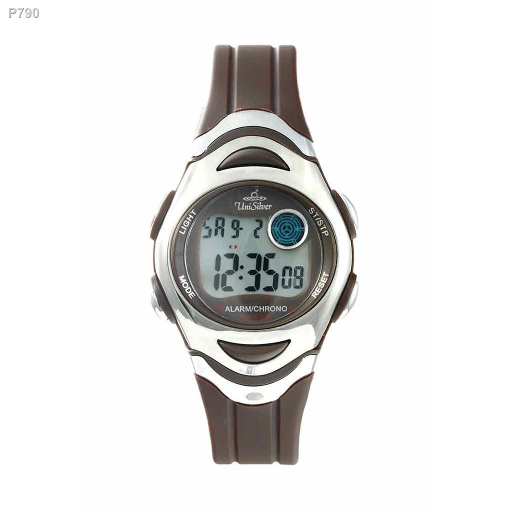 【Lowest price】▤UniSilver TIME Unisex Brown Digital Rubber Watch KW114-3005