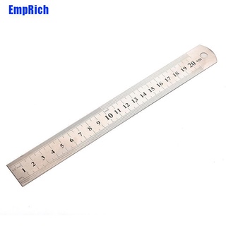 [EmpRich] Ch 20Cm Metal Ruler Metric Rule Precision Double Sided Measuring Tool 3Cc #2
