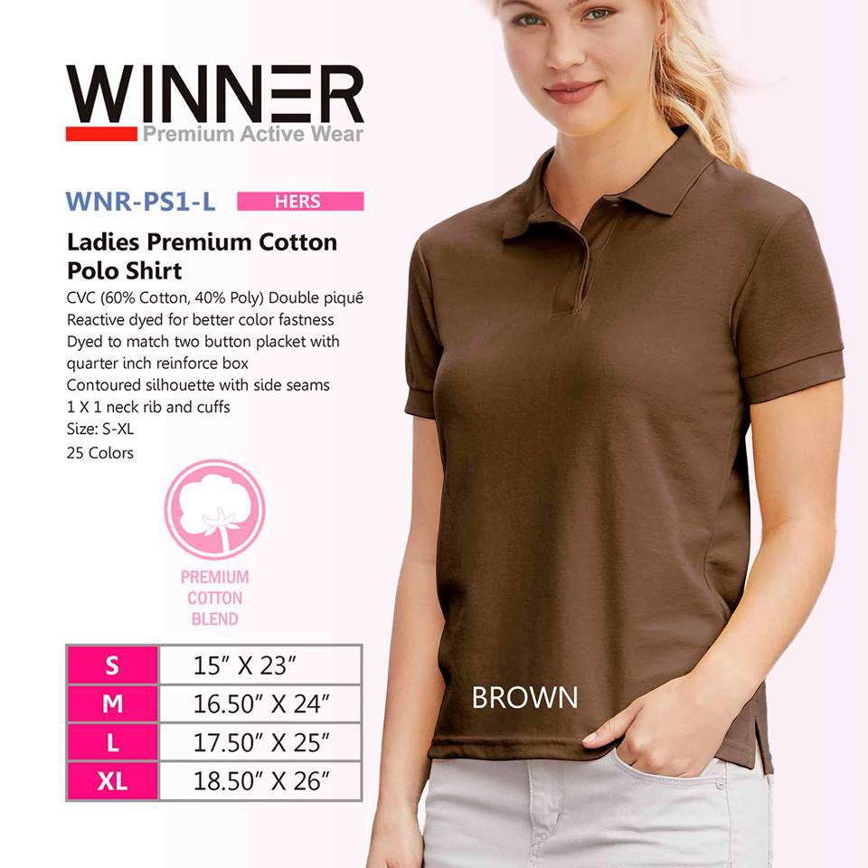 brown polo shirt womens