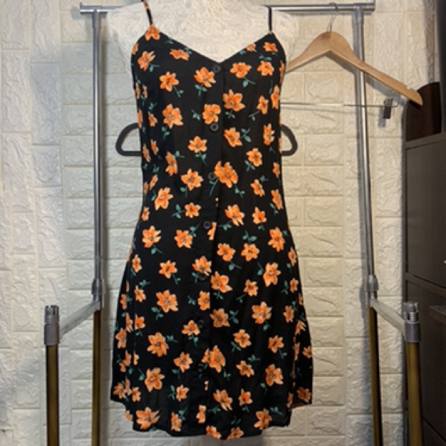 h&m button down dress