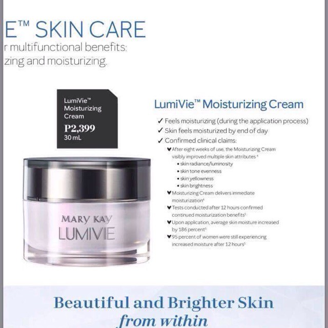 mary kay lumivie moisturizing cream