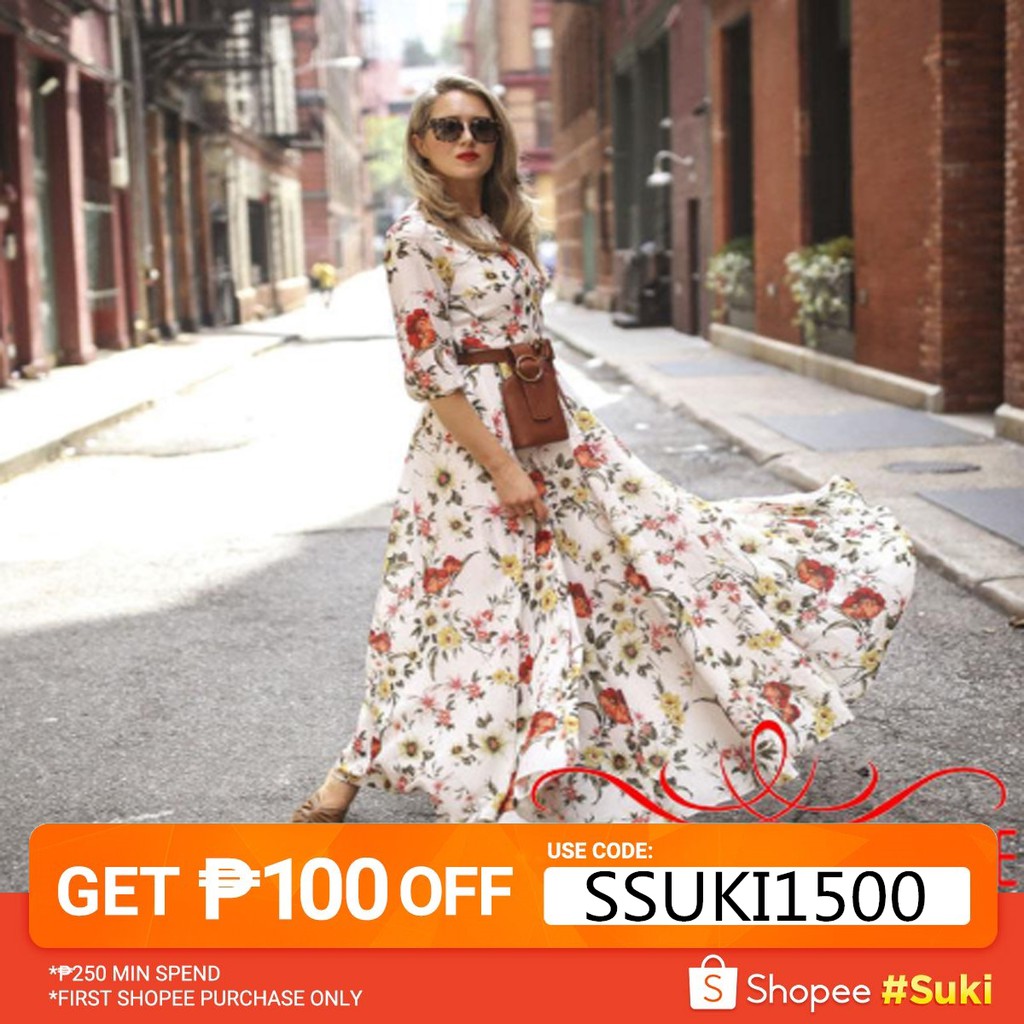 maxi boho dress