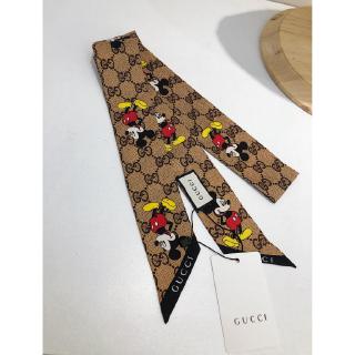 gucci mickey mouse silk scarf