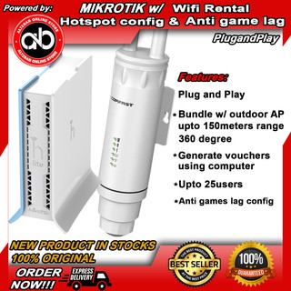 Mikrotik haplite with hotspot configuration and anti lag games,