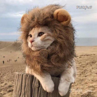 COD❣ PinkPaw Lion Pet Headdress Cat Cute Funny Headgear Bekalan Haiwan Peliharaan Hiasan Kepala  Pet