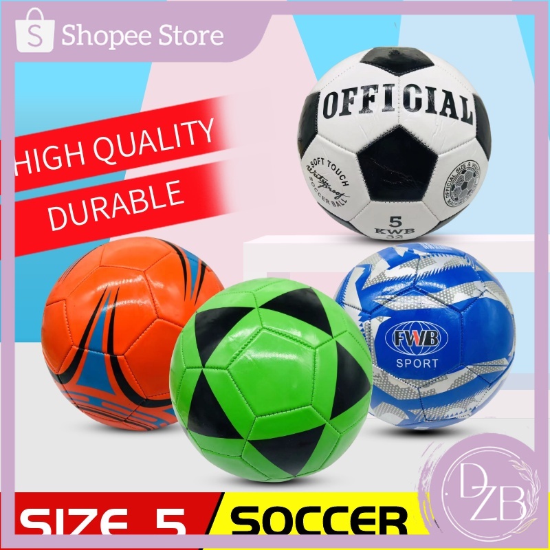 DZB Soft Soccer Ball Futsal Football Size 5 Standard Size Soccer Ball