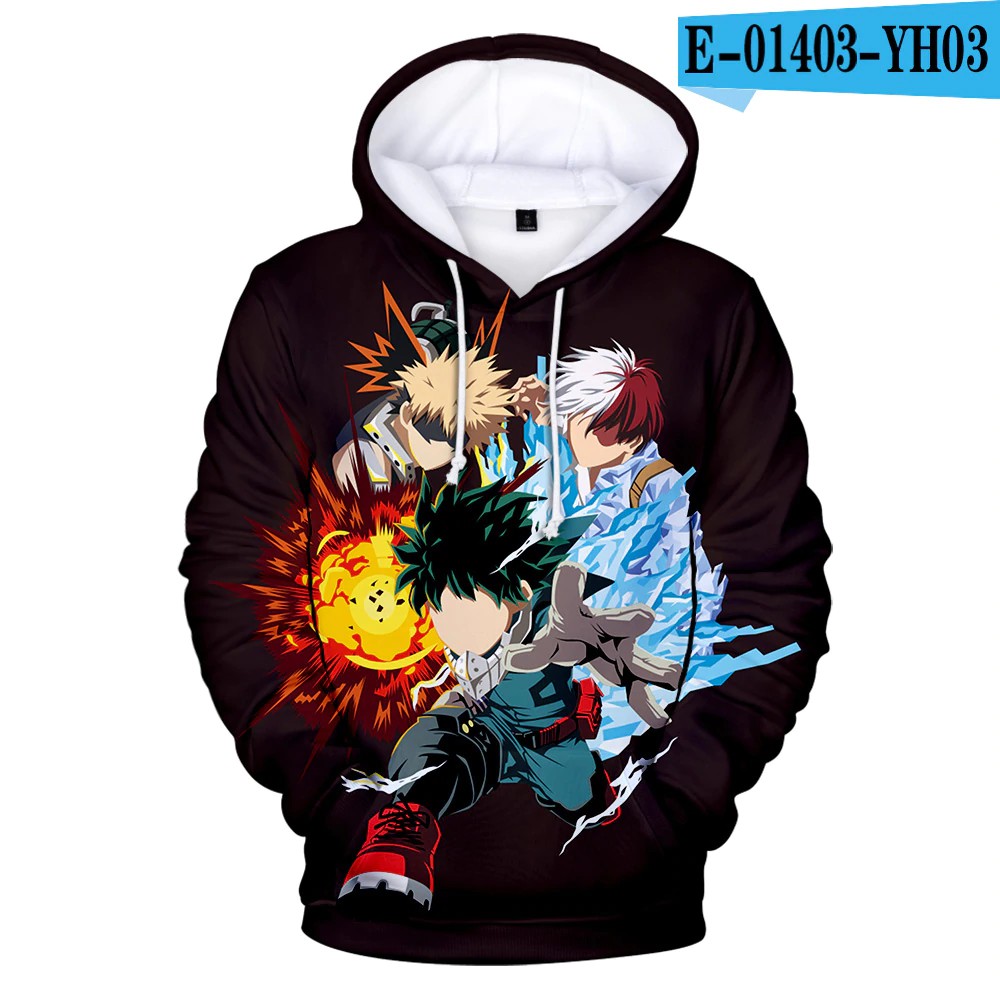deku hero costume hoodie
