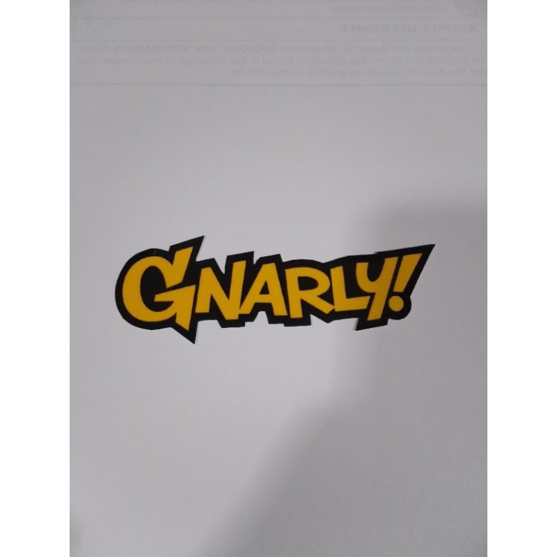 Gnarly! Plain logo sticker Shopee Philippines