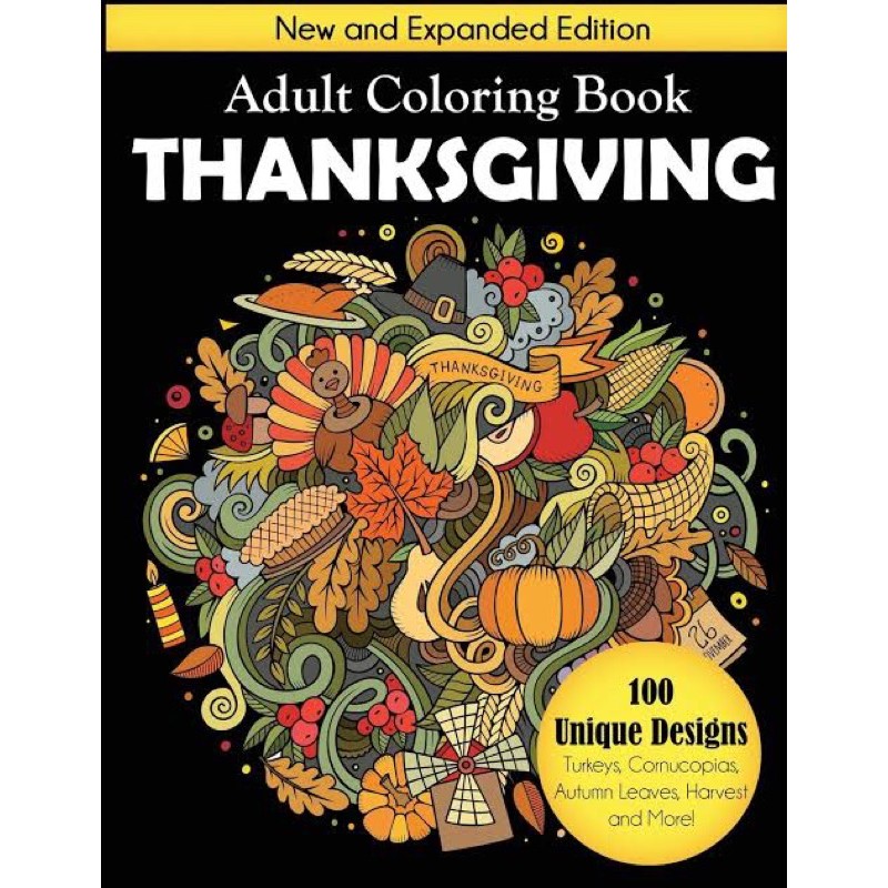 Download Thanksgiving Adult Coloring Book Shopee Philippines