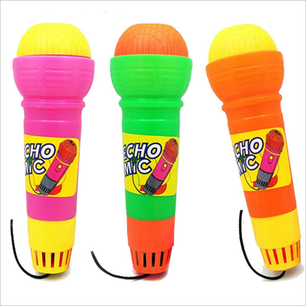 Battery Voice Amplifying Microphone Toy Singing Kid Funny Gift Music Toy Mighty Echo Microphone NLGToy Girls Boys Microphone Mic for Kids 1 Year & Up 