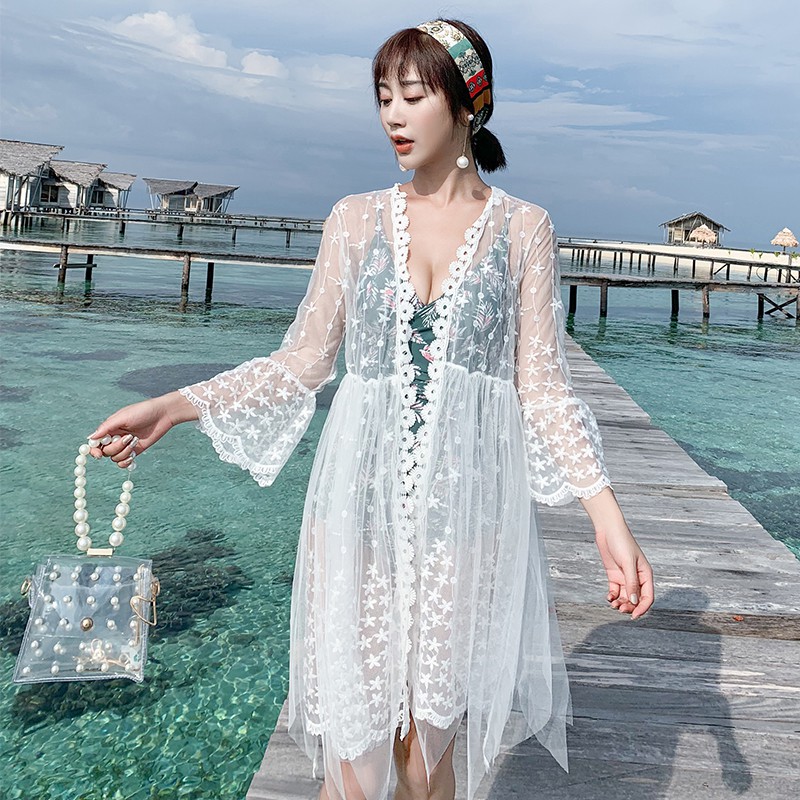 swimsuit with long cover up