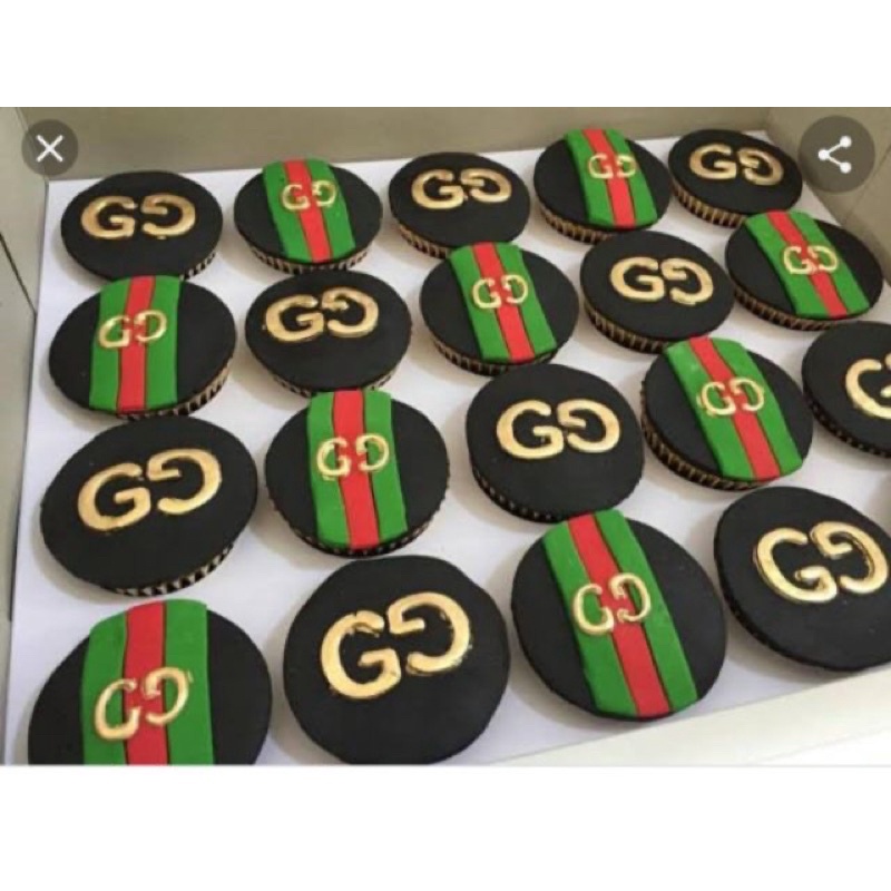 Gucci Customized Edible Cake/Cupcake Toppers | Shopee Philippines
